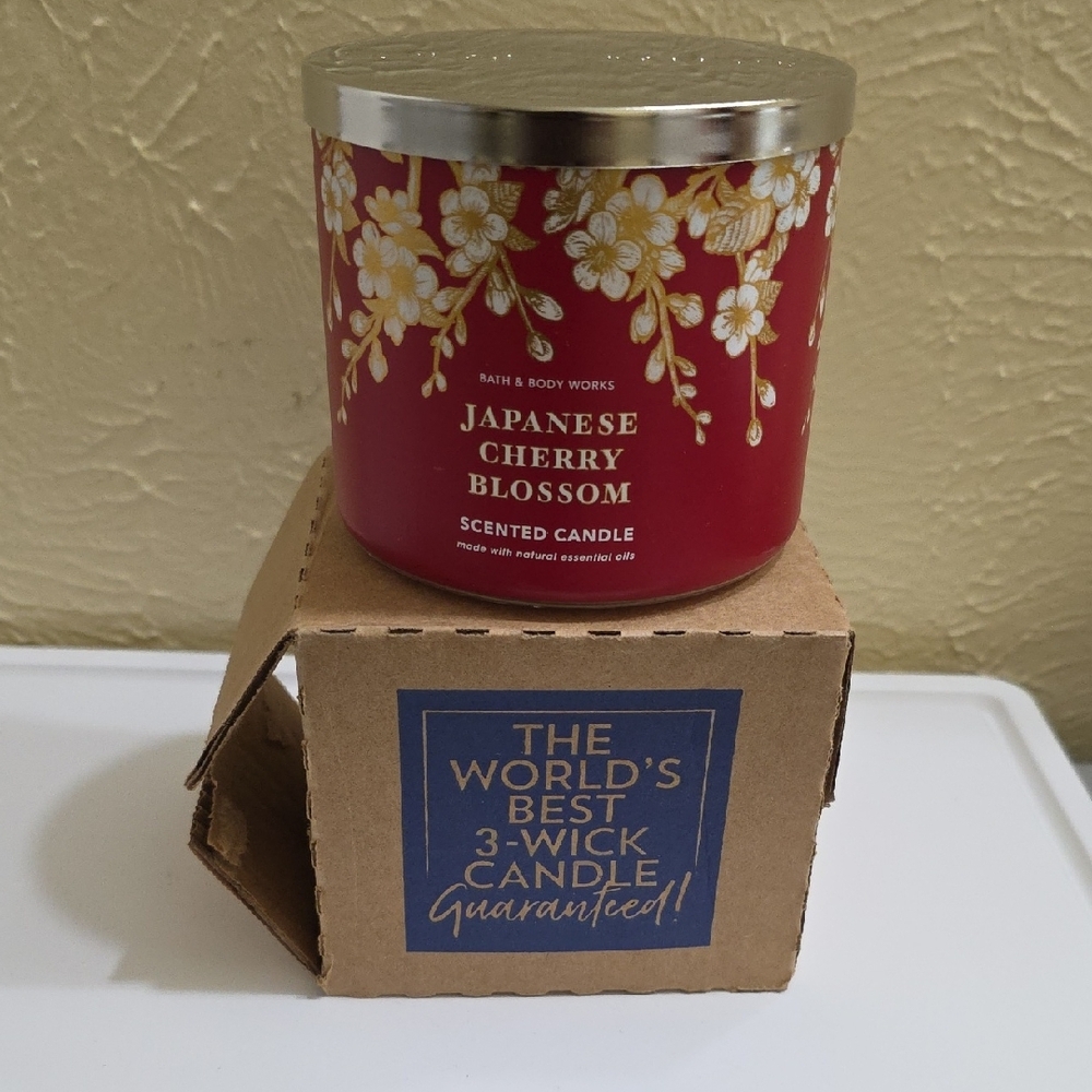 Bath & Body Works Red and Silver Candle